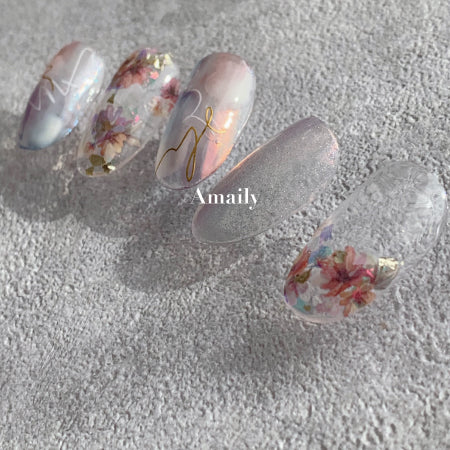 Amaily Nail Sticker NO. 3-40 Artistic Flower