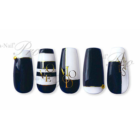 Sha-Nail Plus Pd Stylish Font II Gold