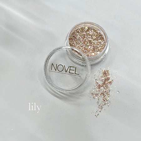 NOVEL Pinky Flake Glitter Lily