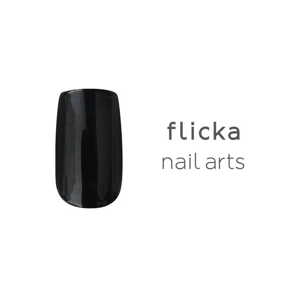 flicka nail arts color gel m002 black