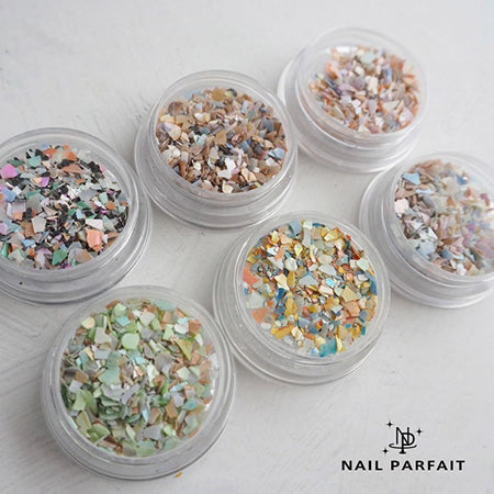 Nail Parfait Shell Flake Baby Beige Mix