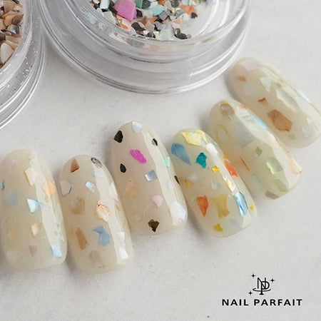 Nail Parfait Shell Flake Baby Beige Mix