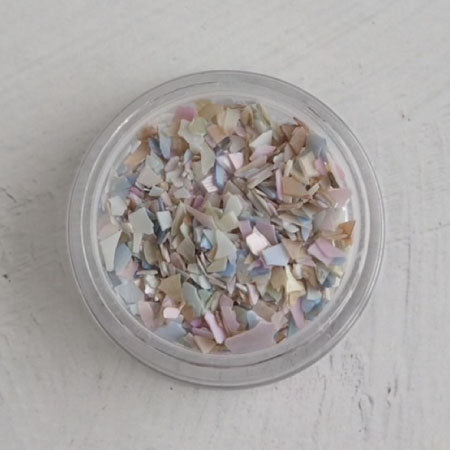 Nail Parfait Shell Flake Baby Blue Mix