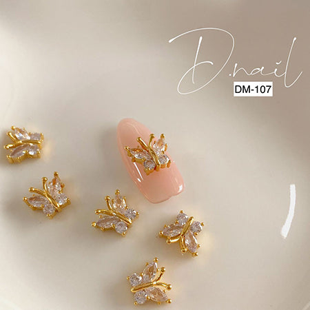 D.nail jewelry bijou parts DM-107 Butterfly Bijou Crystal