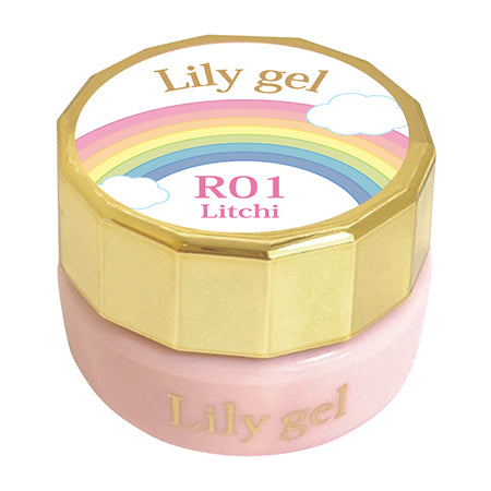 Lily Gel Color Gel Rainbow Candy Series #RO1 Lychee 3g