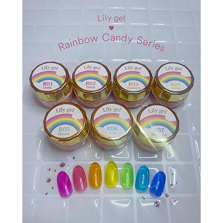 Lily Gel Color Gel Rainbow Candy Series# #RO2 Peach  3g