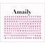 Amaily nail sticker NO. 4-13 Alphabet large (firefly pink)