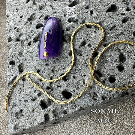 SONAIL×MEG Puzzle Chain Narrow Unique Gold MEG000290