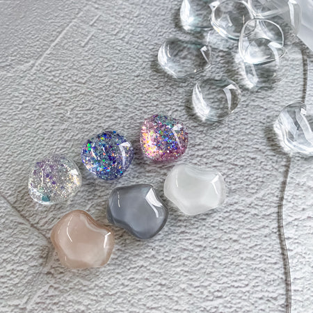 SHAREYDVA Glasschart Clear Beads Wave 2 20P