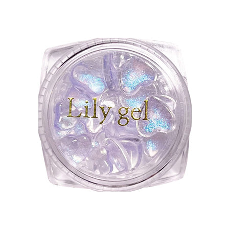Lily Gel Sparkling Heart Parts Purple 30P