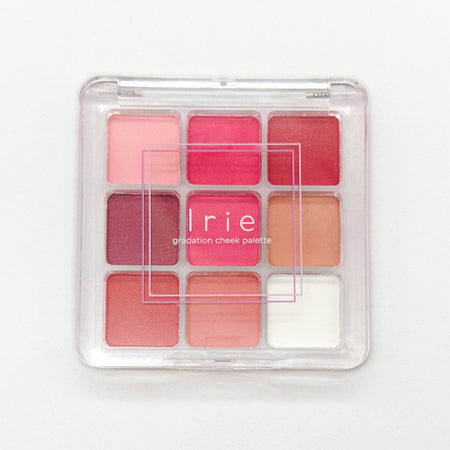 Irie Gradation Cheek Palette 0.6g Each (9 colors) with 4 Sponge Tips