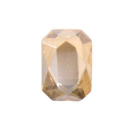 AURORA Flat Back Octagon Crystal Golden Shadow 8mm x 5.5mm 6P