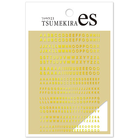 Tsumekira Es Mini Alphabet Gold ES-MNA-103