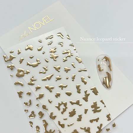 NOVEL ◆Nuance Leopard Sticker (Gold)