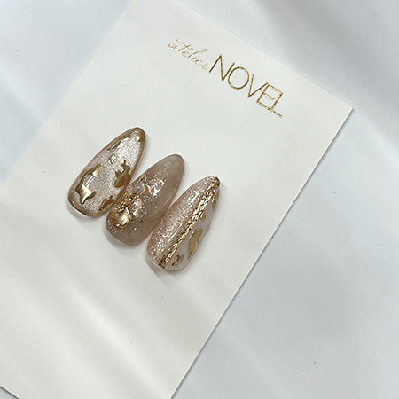 NOVEL ◆Nuance Leopard Sticker (Gold)