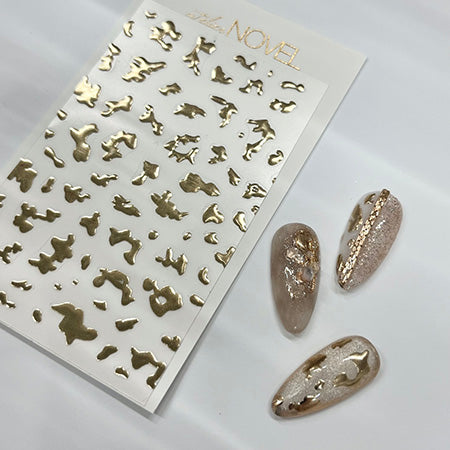 NOVEL ◆Nuance Leopard Sticker (Gold)