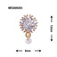 SONAIL×MEG Clear Stone Charm Bijou Flower Silver MEG000263 2P