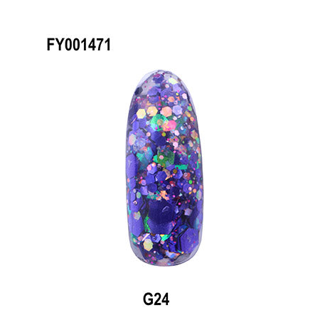 SONAIL×LUXURY Sparkle Scalp Powder Purple G24 FY001471 7g