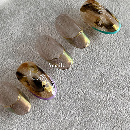 Amaily Nail Sticker No. 5-54 Leopard Pattern G