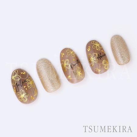 Tsume Kira Line Flower Gold