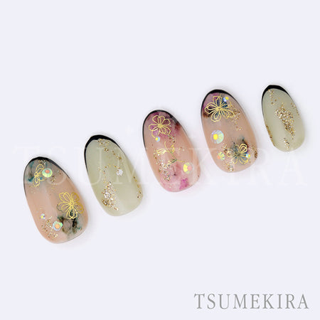 Tsume Kira Line Flower Gold