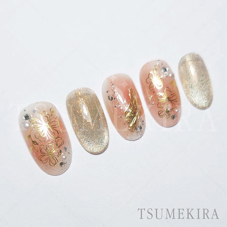 Tsume Kira Line Flower Gold