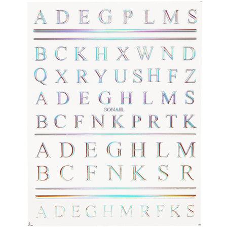 SONAIL Aurora Alphabet Sticker