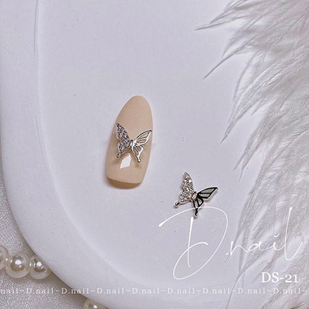 D.nail Jewelry Bijou Parts DS-21 Stylish Butterfly 2P