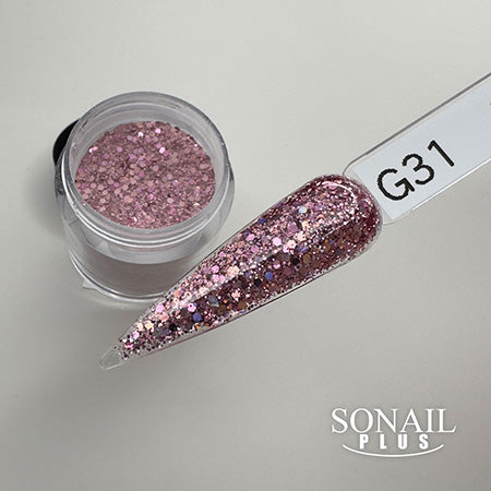 SONAIL×LUXURY Fancy Glitter Scalp Powder Lavender Pink G31 FY001563 7g
