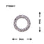 SONAIL Simple Ring Motif Jewelry Parts Silver FY000411 2P