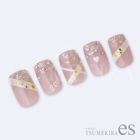 Tsumekira es Mini Alphabet Mincho Gold ES-MNA-104　