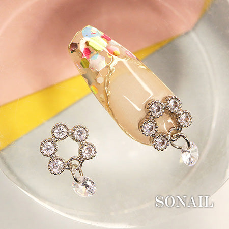 SONAIL Attraction Silhouette Link Charm Silver FY001650 2P