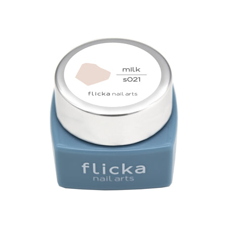 Flicka Nail Arts Color Gel S021 Milk 3g