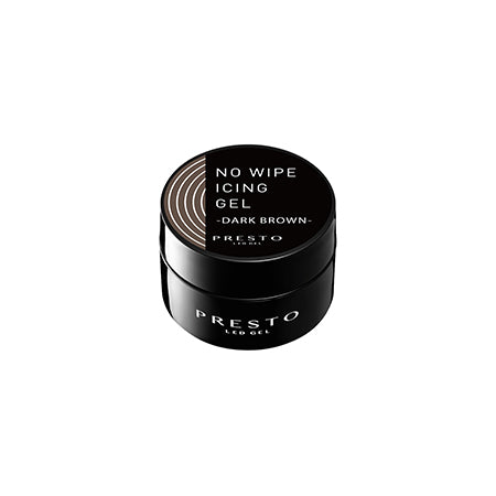 PRESTO No-Wipe Icing Gel Dark Brown 2g