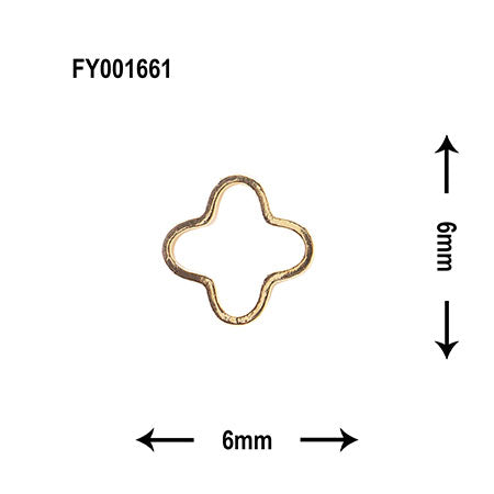 SONAIL Flower Gold FY001661 10P