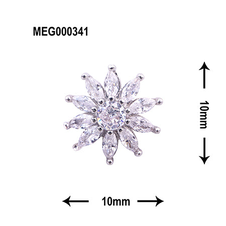 SONAIL×MEG Fresh Flowers S size Silver MEG000341 2P