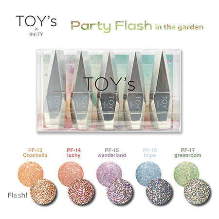 TOY's × INITY Party Flash in the Garden 12ml x 5 colors