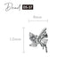 D.nail Jewelry Bijou Parts DS-37 Butterfly Ribbon 2P