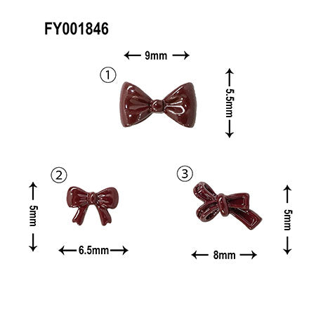 SONAIL Sweet Ribbon Assortment Dark Cherry Red FY001846 11P