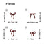 SONAIL Sweet Ribbon Assortment Dark Cherry Red FY001846 11P