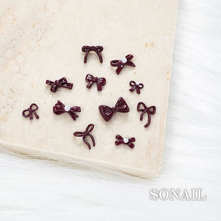 SONAIL Sweet Ribbon Assortment Dark Cherry Red FY001846 11P