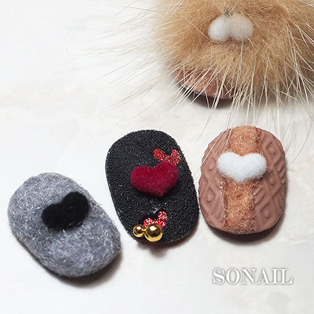 SONAIL Fluffy Heart MIX FY001864 15P