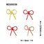 SONAIL×MEG Line Ribbon Orange & Red Assortment MEG000356 4P
