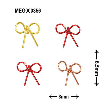 SONAIL×MEG Line Ribbon Orange & Red Assortment MEG000356 4P