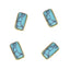 Bonnail Natural Stone & Frame Square Turquoise