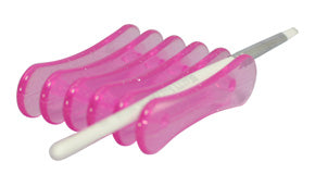 BEAUTY NAILER Brush Holder - Clear Pink