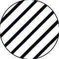 Amaily Nail Sticker No. 5-3 Border White 3mm