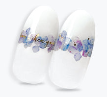 Photo Nail Plus  FRS-RHY01 [French es] Hydrangea