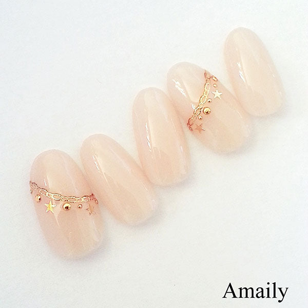 Amaily Nail Sticker No. 5-11 Gold Chain