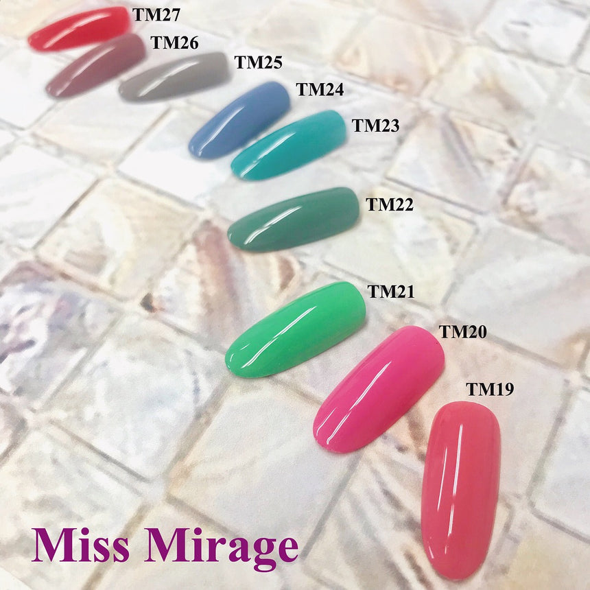 【19828】Miss Mirage Soak Off Gel TM21S Truly Lime Green 2.5g